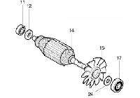 Rotor máy cắt gạch 4100NH Makita 516218-8