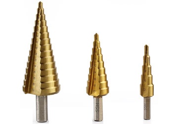 4-32mm Bộ mũi khoan côn HSS 3 chi tiết lõi nhiều bước khoan chuôi vặn Workzone 25034325