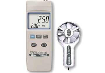 Máy đo tốc độ gió/nhiệt độ điện tử Lutron YK-80AM Máy đo tốc độ gió/nhiệt độ điện tử Lutron YK-80AM