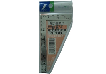 33x100mm Thước ê ke vuông Shinwa 12102